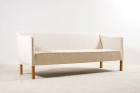 danish scandinavian curved sofa wool nobilis design 1950