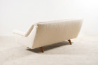 canapé courbé danois vintage design laine 1960 scandinave