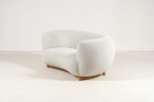 sofa curved banana danish scandinavian misia design 1940