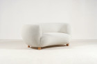 sofa curved banana danish scandinavian misia design 1940