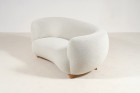 sofa curved banana danish scandinavian misia design 1940