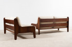 marco zanuso arflex baronet sofa rosewood wool italy 1960