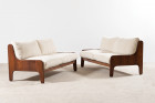 marco zanuso arflex baronet sofa rosewood wool italy 1960