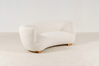 sofa curved banana danish scandinavian misia wool 1940 1950