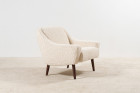 danish armchair design scandinavian wool bouclé 1960 chair