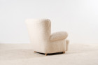 fauteuil danois scandinave laine bouclé nobilis 1940 design