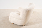 fauteuil danois scandinave laine bouclé nobilis 1940 design