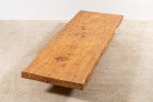 table basse xxl grande énorme orme bois massif 1950 1960