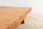 table basse xxl grande énorme orme bois massif 1950 1960