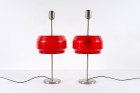 gianemilio piero anna monti kartell lampe italie 1960 rouge