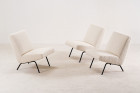 joseph andré motte steiner 743 easy chair wool france 1950