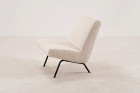 joseph andré motte steiner 743 easy chair wool france 1950