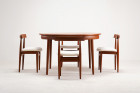 hans olsen frem rolje rondette dining table teak danish 1960