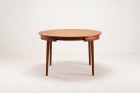 hans olsen frem rolje teck table roundette encastrable 1960