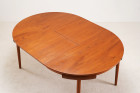 hans olsen frem rolje rondette dining table teak danish 1960