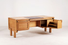 guillerme chambron maison bureau chêne matignon cuir 1960