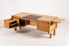 guillerme chambron maison oak desk matignon leather 1960