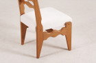 guillerme chambron maison chair oak wool french design 1960