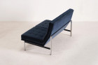 florence knoll international sofa parallel bar blue velvet