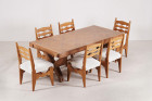 guillerme chambron maison dining table oak design 1960 1950