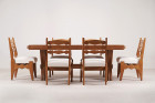 guillerme chambron maison dining table oak design 1960 1950