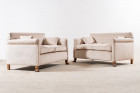 sofa settee canapé art déco france design moreux 1930 beige