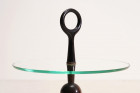 cesare lacca table tripode verre italie caffè design 1950