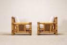 fauteuil lounge pagode bambou large Budji Layug 1970 1980