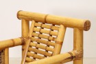 fauteuil lounge pagode bambou large Budji Layug 1970 1980