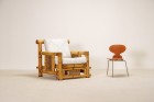 fauteuil lounge pagode bambou large Budji Layug 1970 1980