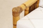 armchair lounge pagoda bamboo cane large Budji Layug 1970
