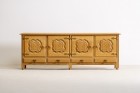 guillerme chambron maison sideboard buffet oak vintage 1960