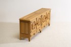 guillerme chambron maison sideboard buffet oak vintage 1960