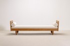 guillerme chambron maison daybed oak vintage bouclé 1960