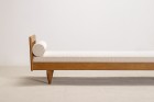 guillerme chambron maison daybed oak vintage bouclé 1960