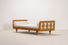 guillerme chambron maison daybed oak vintage bouclé 1960