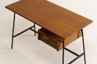 paulin thonet desk cm178 oak vintage france design 1950 1960