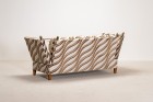 sofa adjustable zebra velvet vintage design atypical 1950