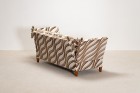 canapé convertible zebre velours vintage design atypique