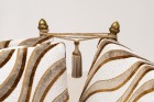 canapé convertible zebre velours vintage design atypique