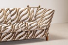 sofa adjustable zebra velvet vintage design atypical 1950